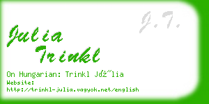 julia trinkl business card